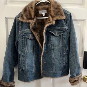 Furlined Demin Jacket